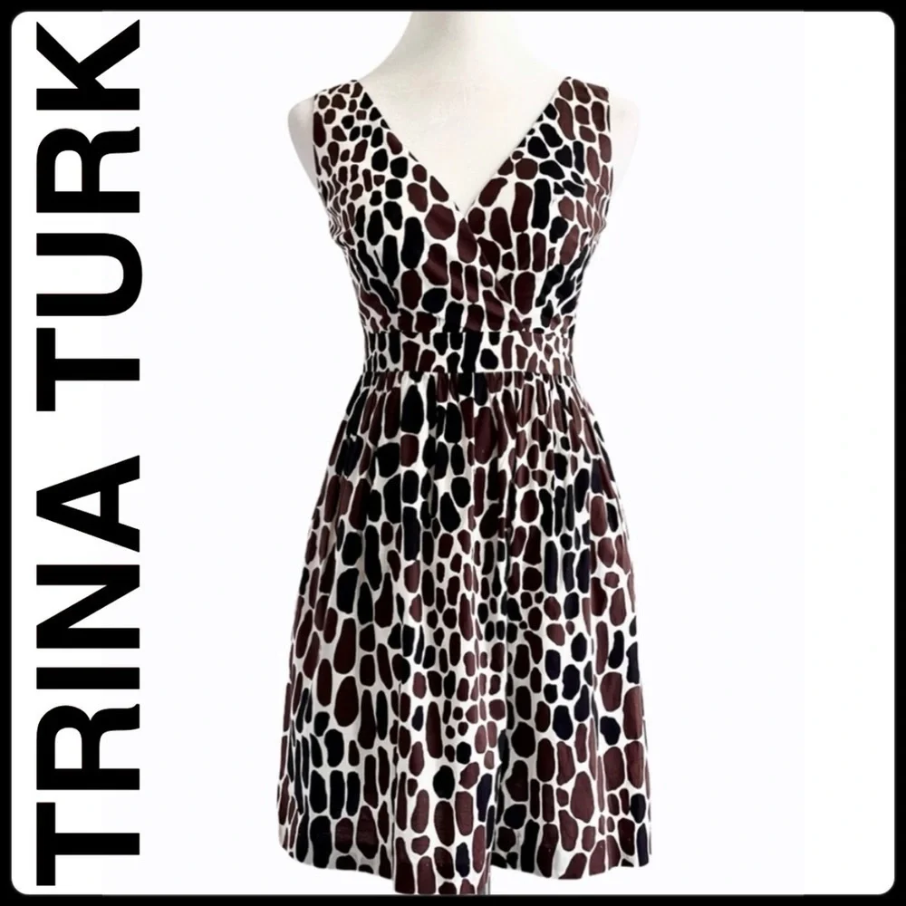 Trina Turk Giraffe Sleeveless Animal Print…